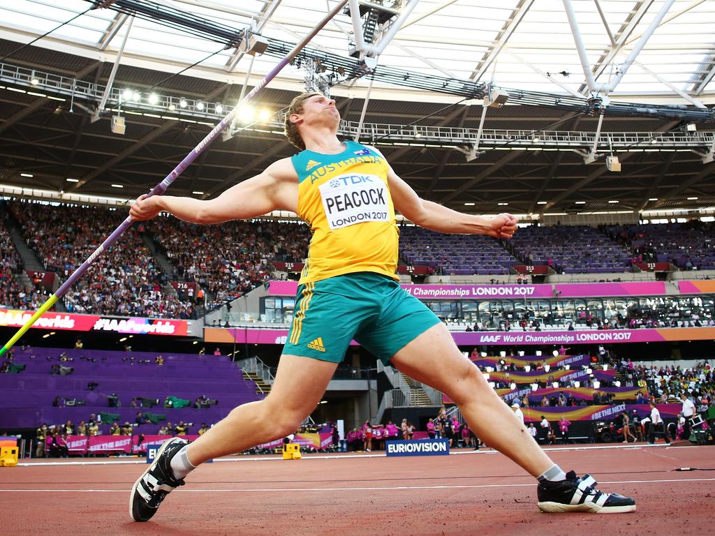 10. HAMISH PEACOCK - Class of 2008. Javelin Olympian. Peacock has competed at the Commonwealth Games, World Championships and the Summer Olympics. He is three-time Australian Champion and has been named Tasmanian champion 13 times. He won bronze in Glasgow and silver on the Gold Coast. Picture: GETTY