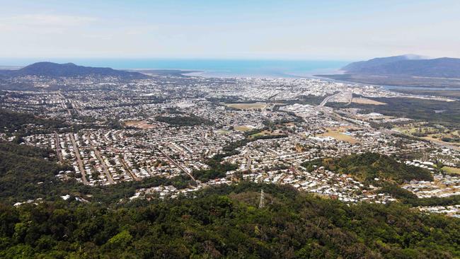 Aerial panoramic view of Cairns city and the inner suburbs. Picture: Brendan Radke