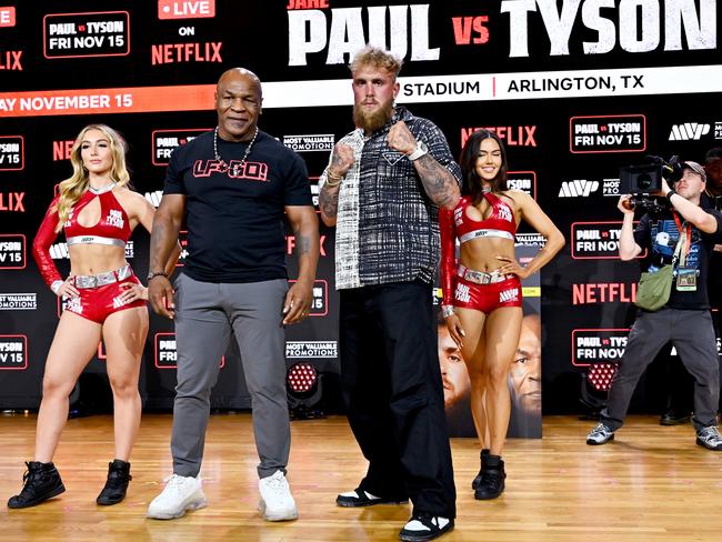 Mike Tyson and Jake Paul will face off next month. (Photo by Roy Rochlin/Getty Images for Fanatics)