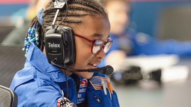 The trip allows children to build and launch a rocket, train to be an astronaut and fly jetcraft simulators.