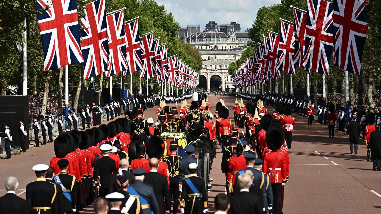 Queen Elizabeth II will lie in state in Westminster Hall inside the Palace of Westminster. Picture: AFP.