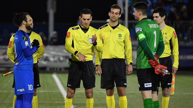 Michael Weier captained Hume City in the FFA Cup win over Adelaide Olympic.