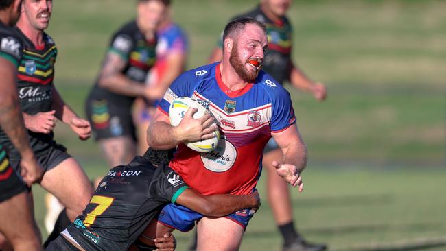 Turkeys attack was relentless in the 2nd half. Picture: DC Sports Photography. NRRRL Round 2, 1st Grade. Northern United vs Kyogle at Crozier Field, Sunday 13th April 2025.