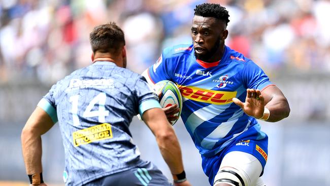 Stormers captain Siya Kolisi on the charge against the Hurricanes at Newlands Stadium in February. Picture: Getty Images