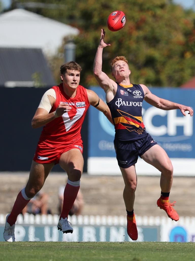 Blake Drury (right) has been playing in the SANFL for Adelaide.