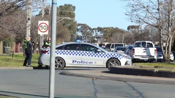 The collision occurred on the corner of Maude and Swallow streets. Picture: Crime Watch Victoria