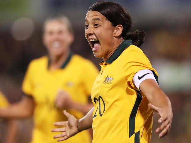 Sam Kerr headlines the list of automatic selections. Picture: Matt King/Getty Images