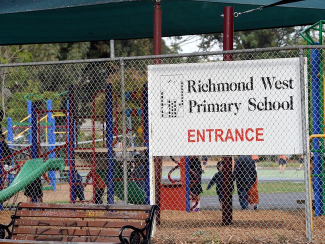 A mother, whose two children attend Richmond West Primary School, says parents want the injecting room moved. Picture: Nicole Garmston