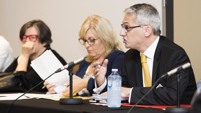 Labor MP for Essendon Danny Pearson speaking at the forum alongside Greens MP Colleen Hartland and Mayor of Moonee Valley Andrea Surace. Picture: Supplied