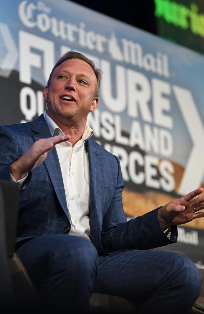 Premier Steven Miles at Friday’s Future Resources lunch at the Brisbane Convention Centre. Picture: Lyndon Mechielsen