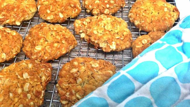 ANZAC BISCUITS: These simple and delicious biscuits are traditionally made to commemorate Anzac Day. Picture: Alison Paterson