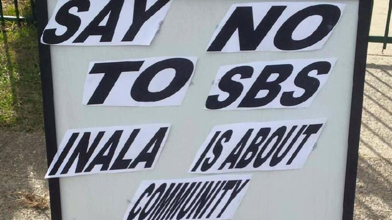 A protest organised by locals in Inala opposing the idea of SBS filming the second season of Struggle Street in their suburb.