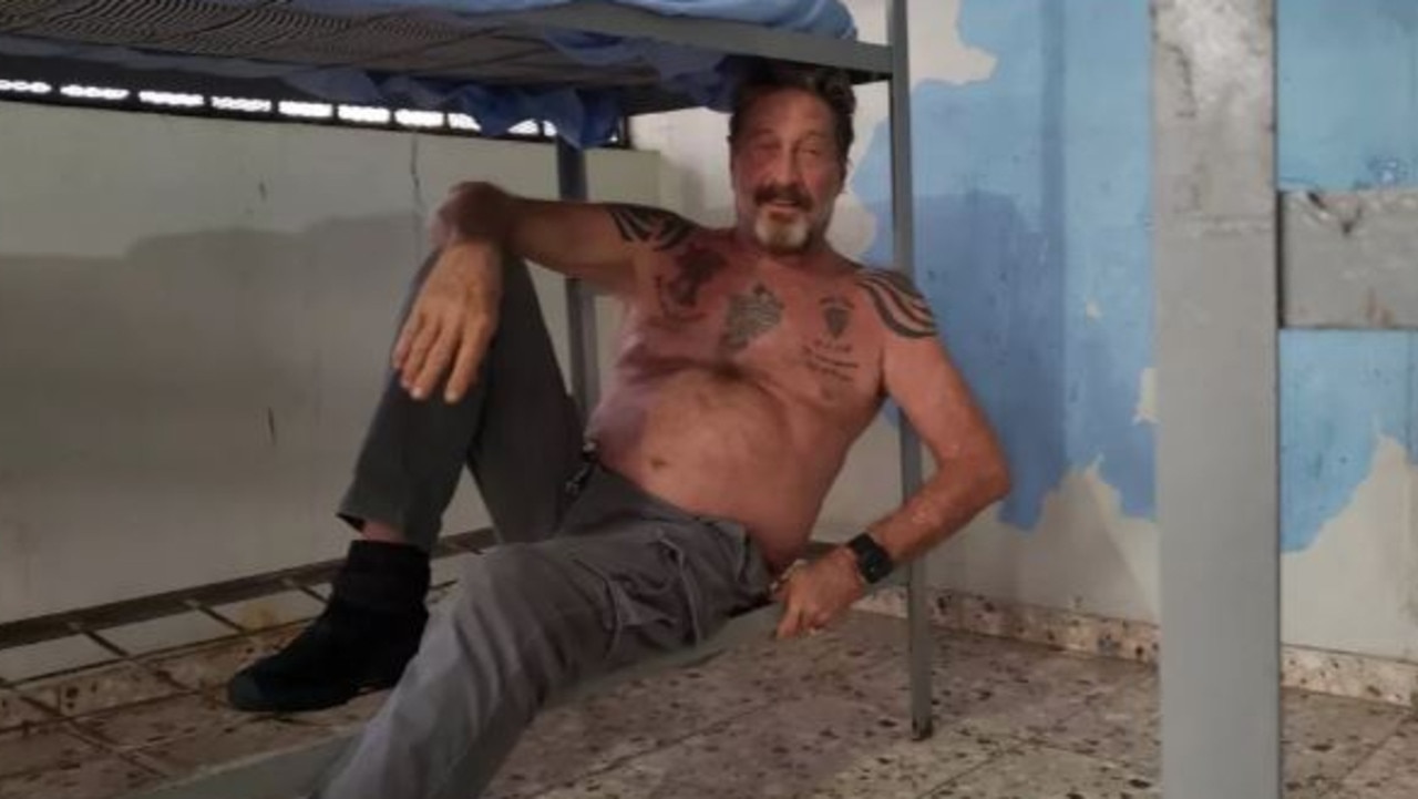 McAfee after his jail stay in the Dominican Republic.