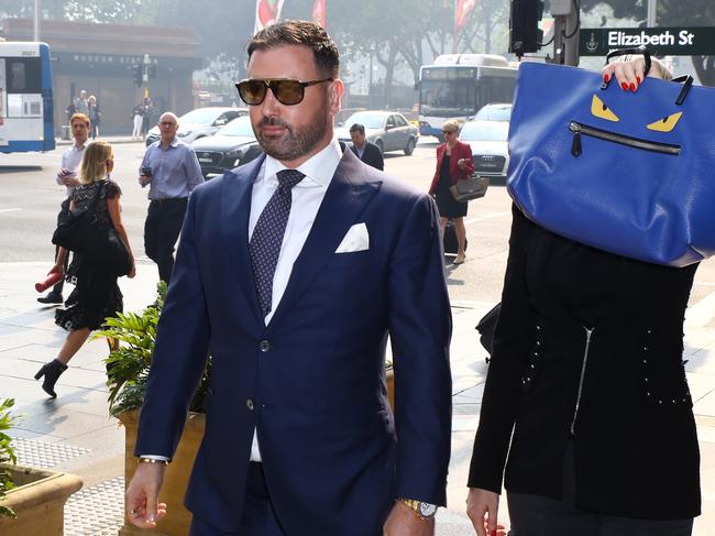 Anthony Hess pictured arriving at Downing Centre Local Court for an AVO matter lodged by Roxy Jacenko. Picture: Matrix