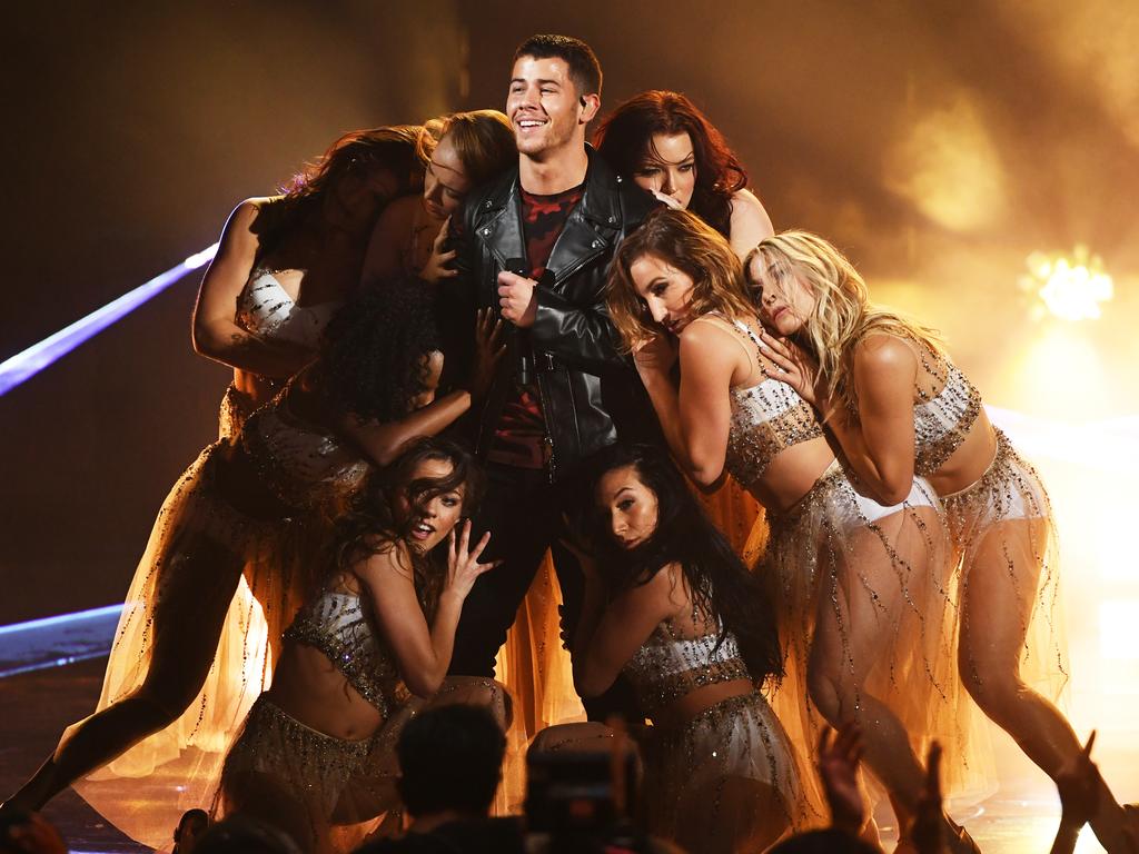 Nick Jonas performs onstage during the 2017 American Music Awards at Microsoft Theater on November 19, 2017 in Los Angeles, California. Picture: Getty