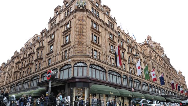 Harrods department store in London which Egyptian billionaire Mohamed Al Fayed used to own. AFP PHOTO CARL COURT