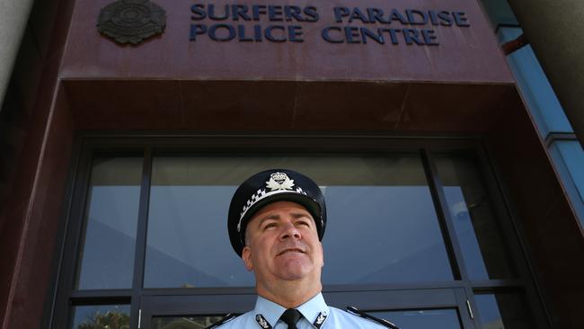 Assistant Commissioner Brian Codd in front of the Police Headquarters, Surfers Paradise. Picture: Regi Varghese