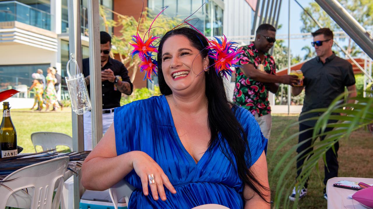 Paula Burton at the 2024 Darwin Cup Carnival Ladies Day. Picture: Pema Tamang Pakhrin