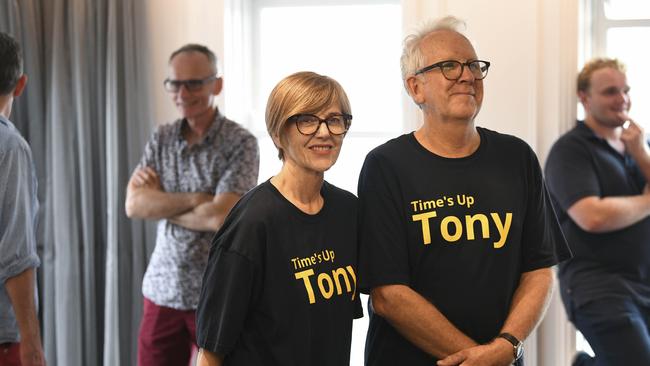 GetUp volunteers gather at Manly Pavilion, West Esplanade, Manlyto ramp up the campaign to oust Tony Abbott