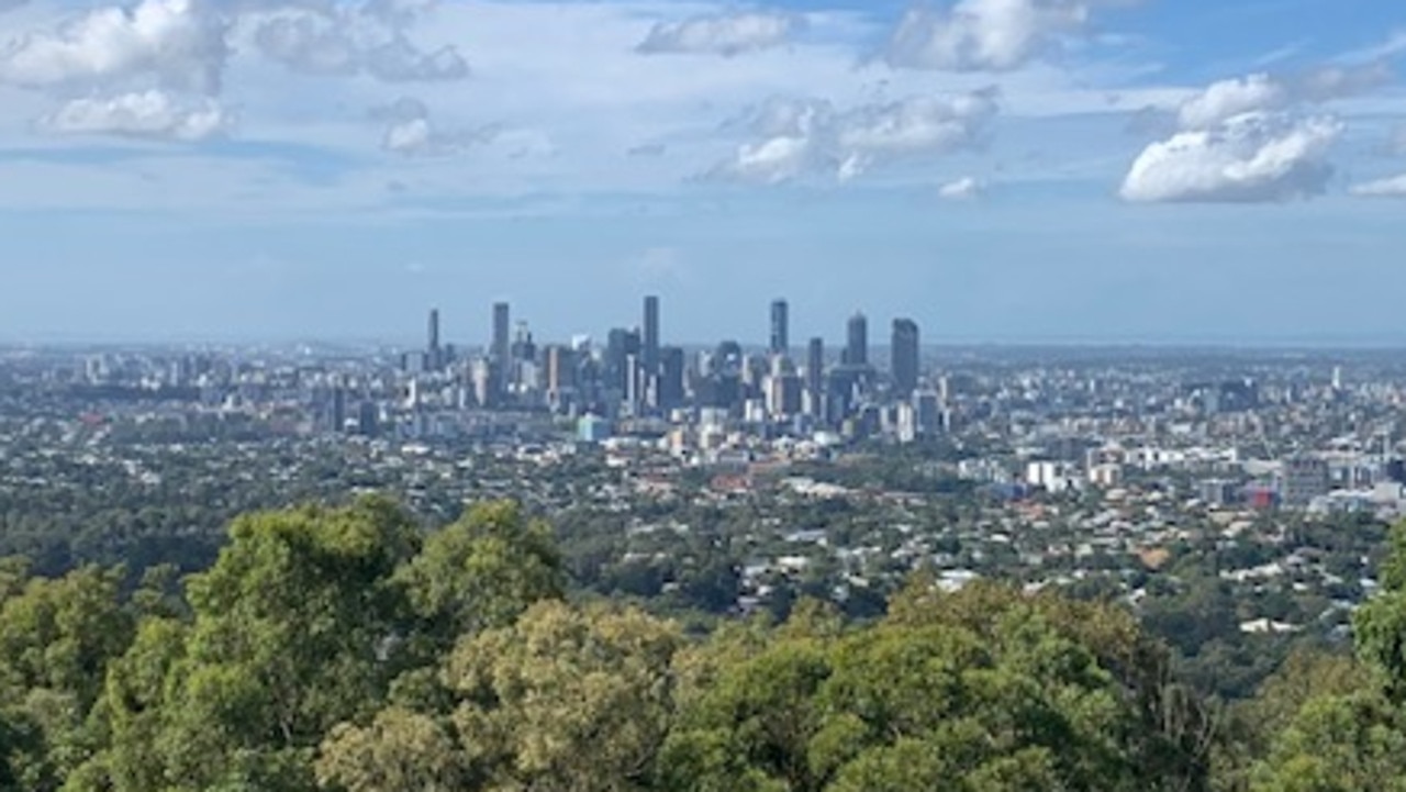 Consider a luxury city break to Brisbane where you can catch spectacular view from Mount Couth-Tha. Picture: News Corp
