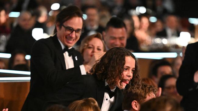 Felix Cameron accepts the Logie Award for Best Lead Actor in a Drama. Picture: Getty