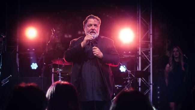 Crowe in storyteller mode. Picture: Andrew Treadwell