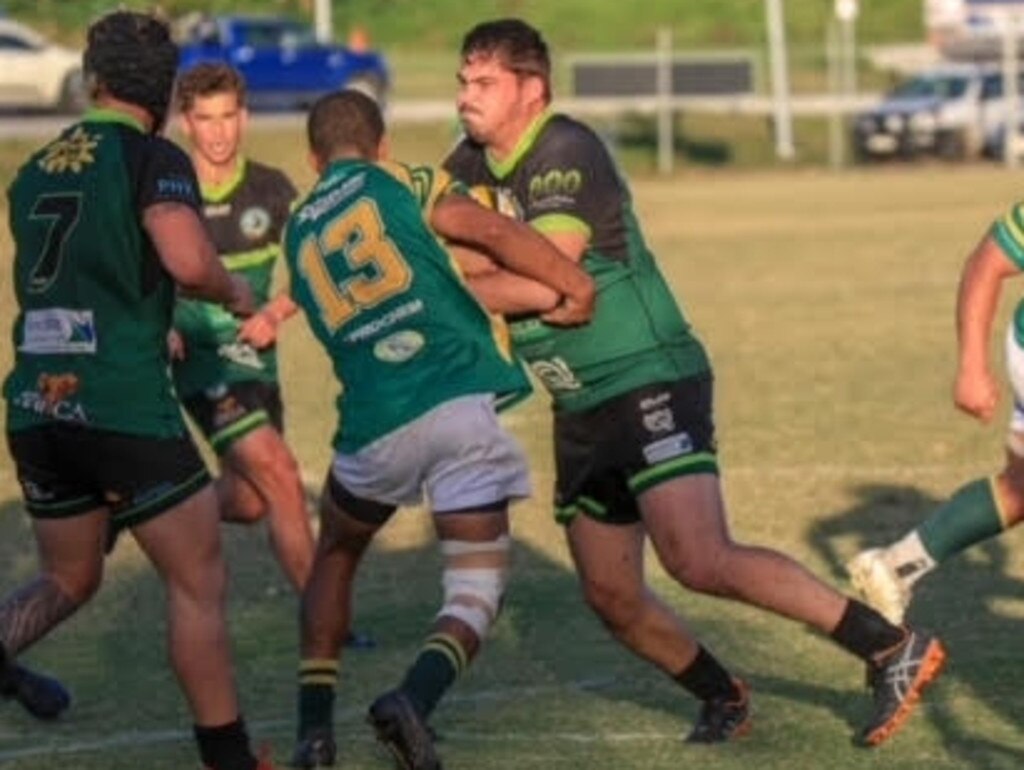 The Raiders’ Luke Rae-Howard, victory on Saturday would see them move to outright second on the Mackay Rugby Union Championship list with eight titles. Picture: Supplied