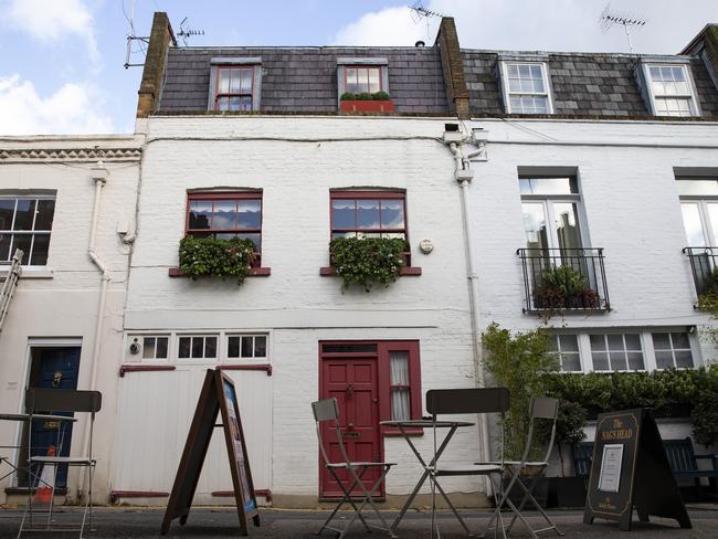 Jeffrey Epstein Associate Ghislaine Maxwell's Belgravia, London property. She has three passports and is considered a flight risk. Picture: Getty Images