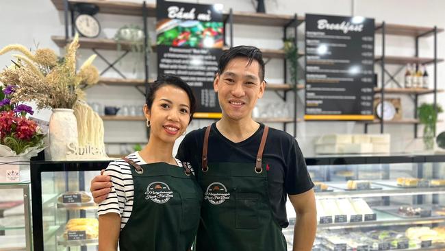 Teresa and Tommy Pham at the newly renovated French Hot Bread Shop in Maryborough.