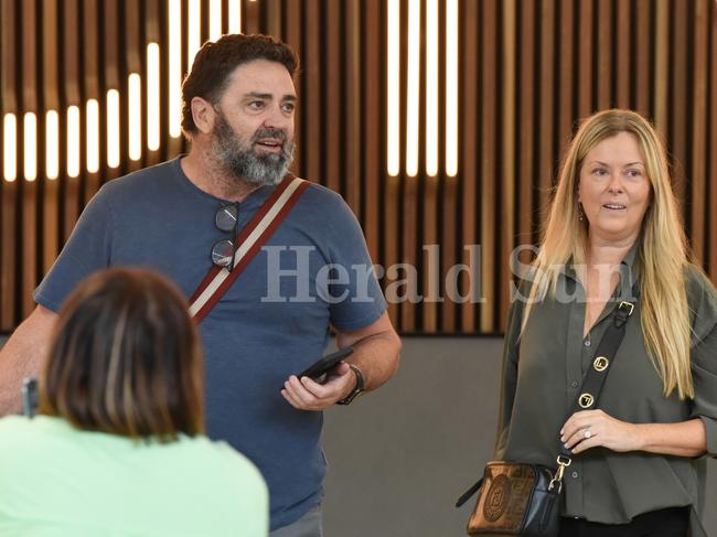 The couple arrives at Melbourne Airport.