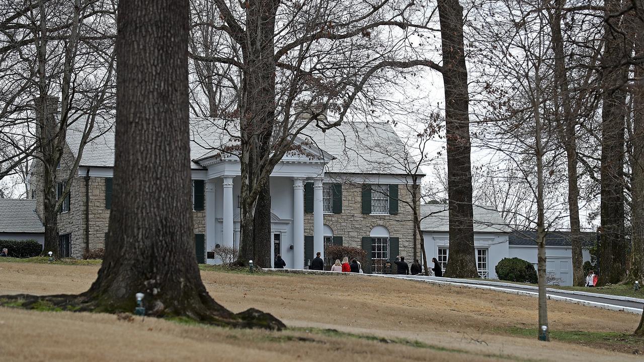 Graceland in Memphis, Tennessee where Lisa Marie is expected to be buried her dad Elvis and son Ben. Picture: Justin Ford/Getty Images