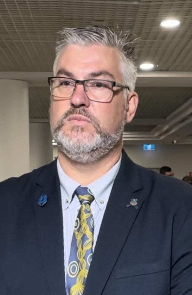 Northern Territory Police Association president Nathan Finn wants both sides of politics to come together and “tackle the real issues”. Picture: Nathaniel Chambers