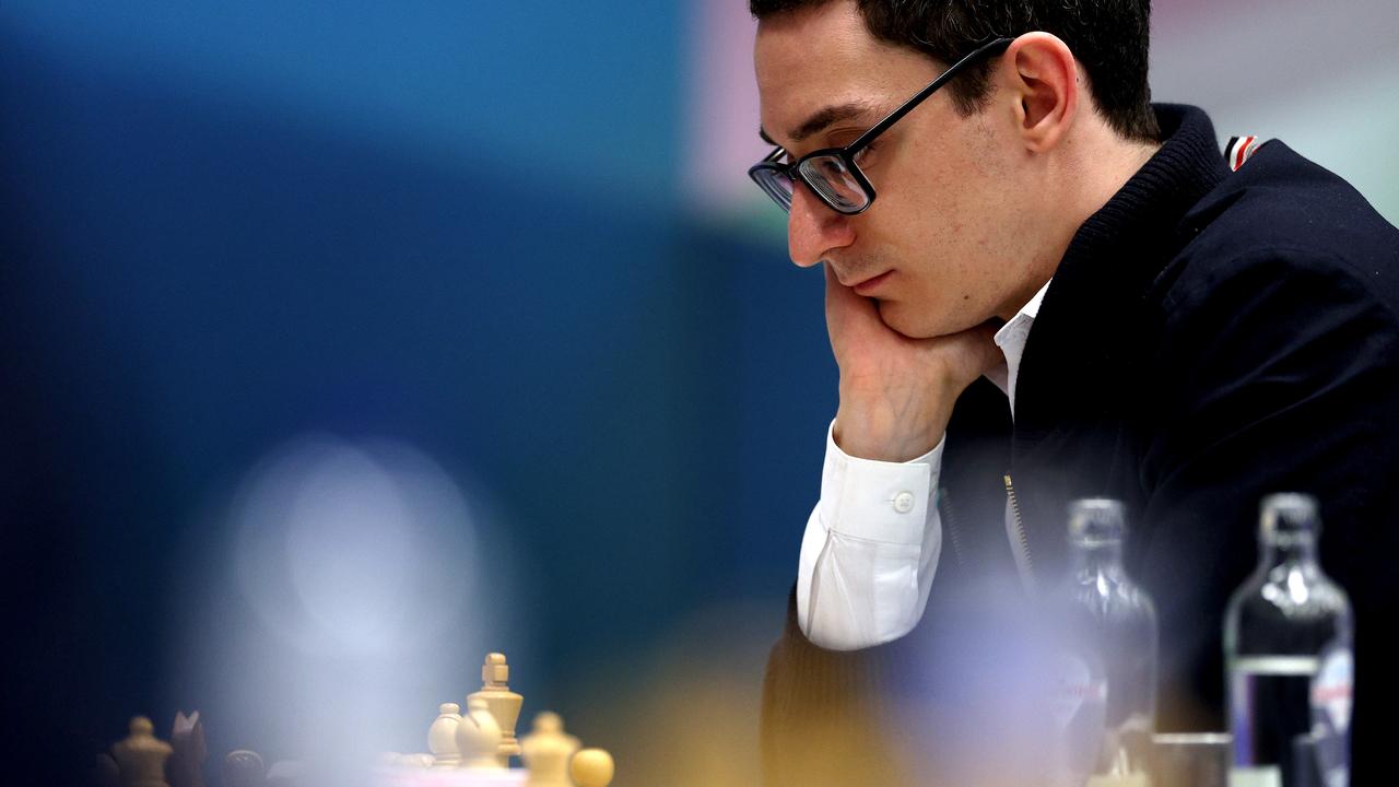 Fabiano Caruana threw away a winning position. Picture: Getty Images