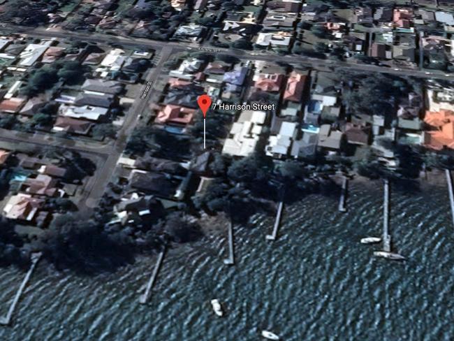 Google Map showing the location of the Point Frederick holiday house.