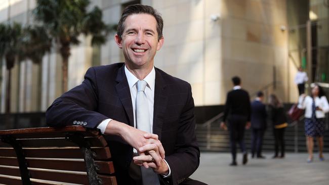 Finance Minister Simon Birmingham says the economy is recovering and Australians should have confidence to spend. Picture: Tim Hunter.