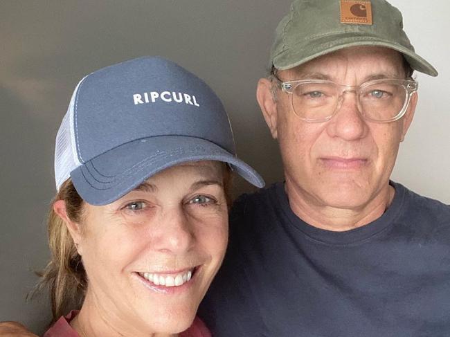 Tom Hanks with his wife Rita Wilson on the Gold Coast. Picture: Instagram