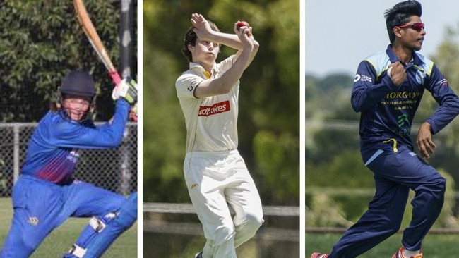 Sam Gove (left), Aidan Lenehan and Yohan Maddege are looking to play with Frankston Peninsula.