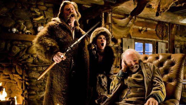 A scene from Quentin Tarantino’s new film, The Hateful Eight.