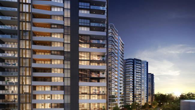 Artist impressions of the new Skyview residential development by Toplace.