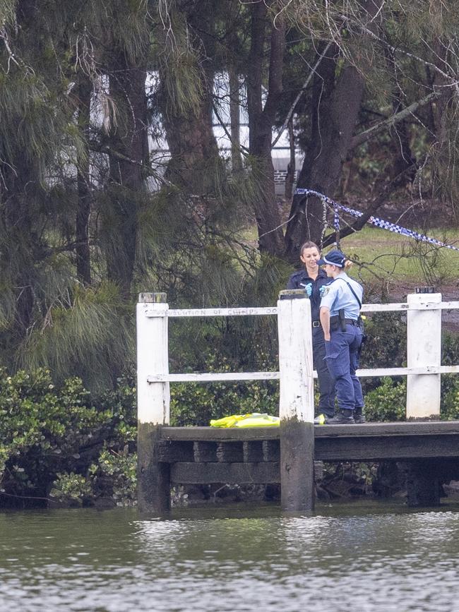 The boat ramp search and rescue operation near Shearer Park on the Georges River in Lansvale in Sydney's south west. Picture: NewsWire