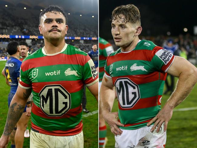 (L-R) Latrell Mitchell and Cameron Murray.