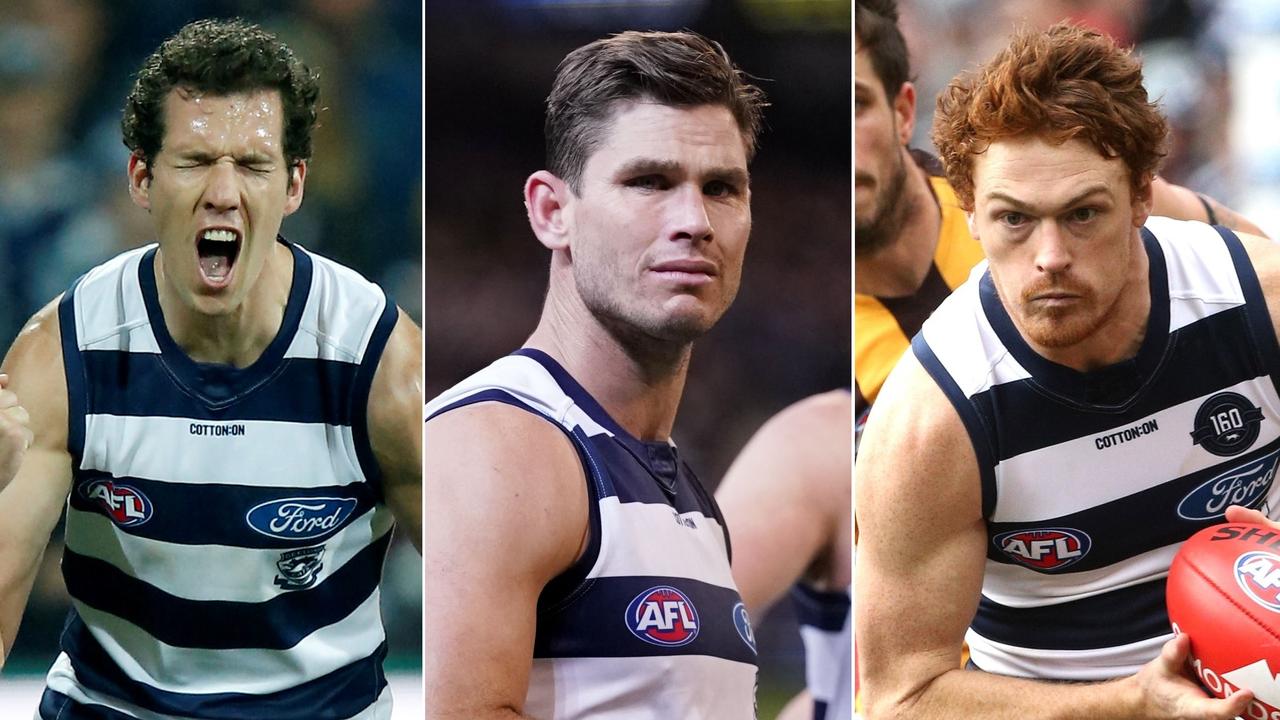 The Geelong selection conundrum: Darcy Fort, Tom Hawkins and Gary Rohan.