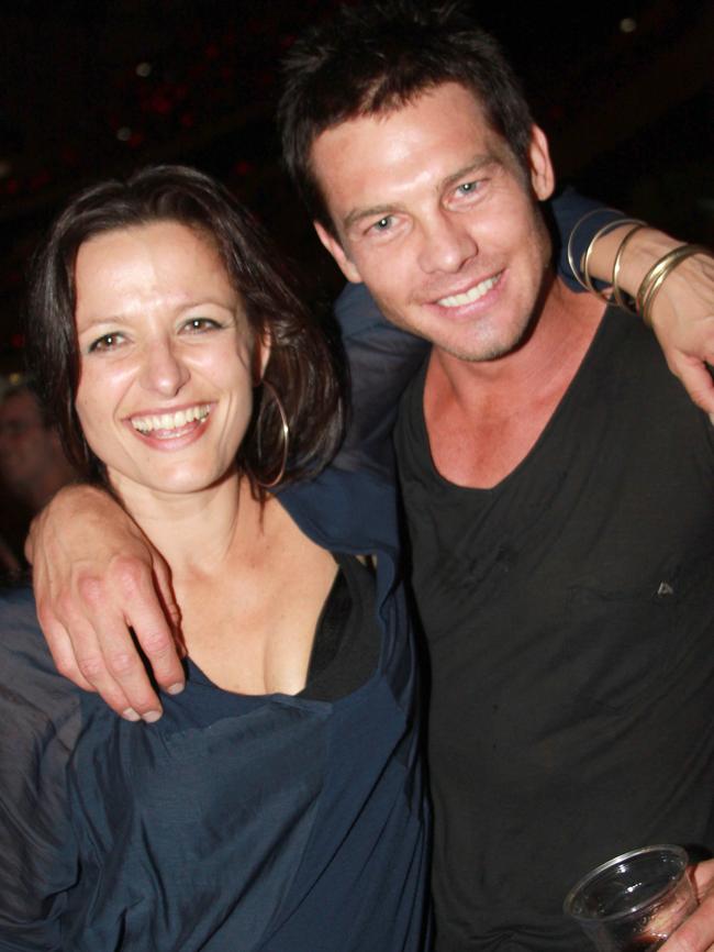 Ben Cousins and his girlfriend Maylea Tinecheff. Picture: Antony Young