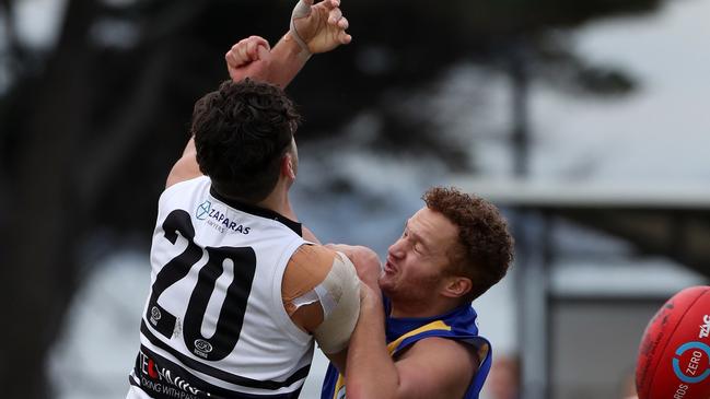 Aaron Britten (left) playing for the Knights in the TAC Cup in 2018. Picture: Mark Dadswell