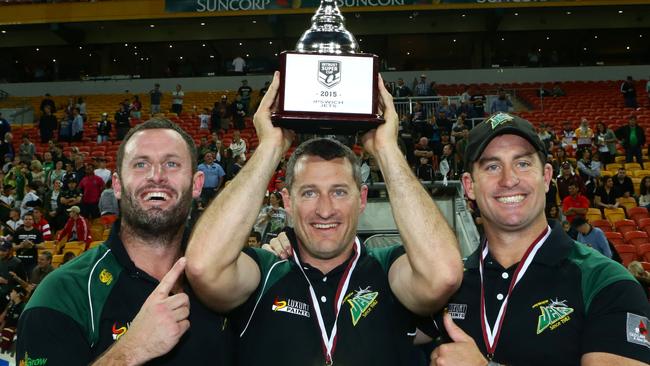 The two brothers coached the Ipswich Jets to the State Championship in 2015.