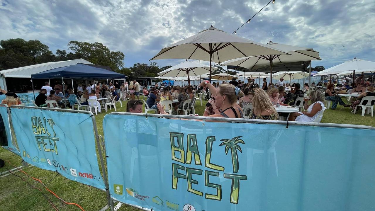 Festivalgoers at the Perth event.