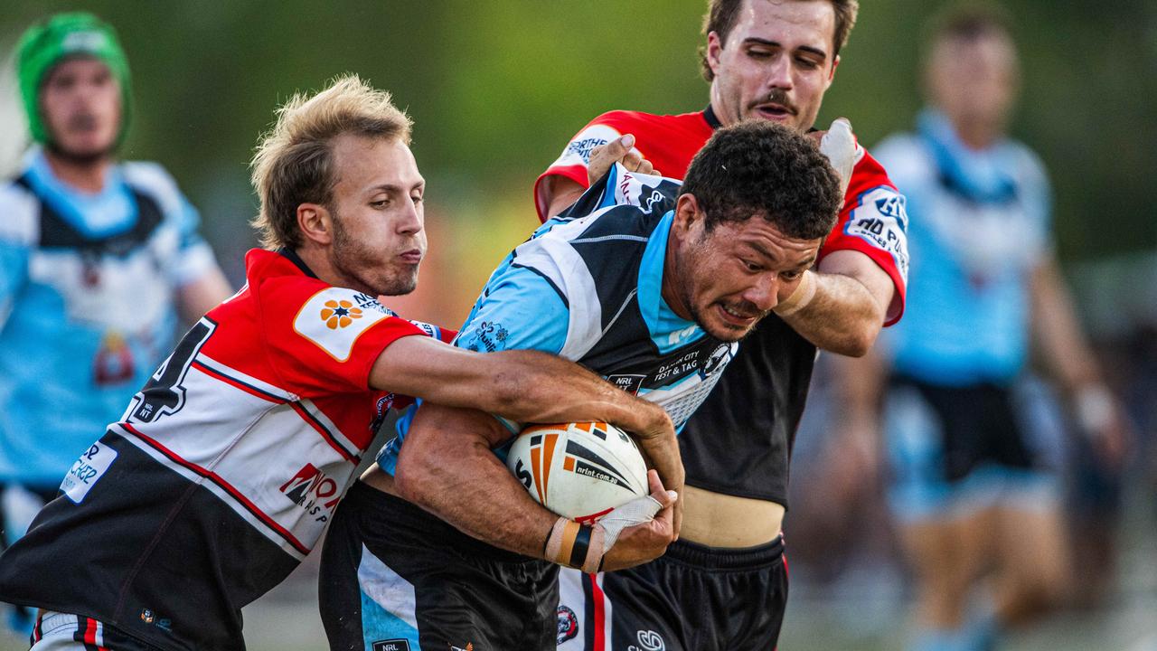 David Munro as Northern Sharks take on Litchfield Bears in the 2023 NRL NT grand final. Picture: Pema Tamang Pakhrin