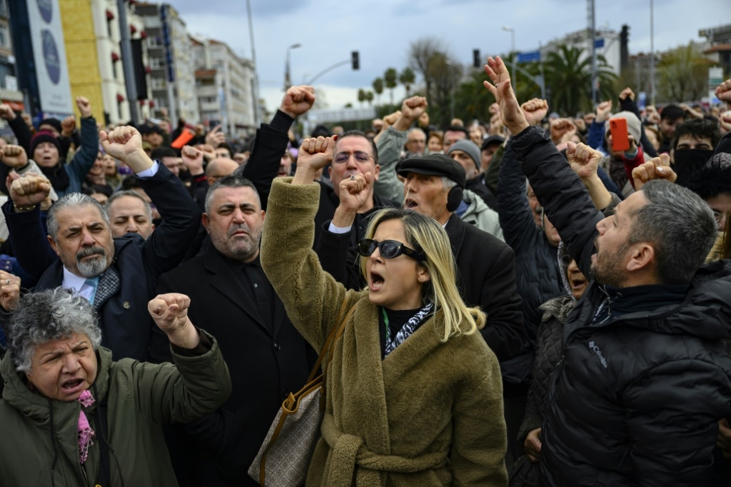 Turkey detains president’s main election rival, sparking protests