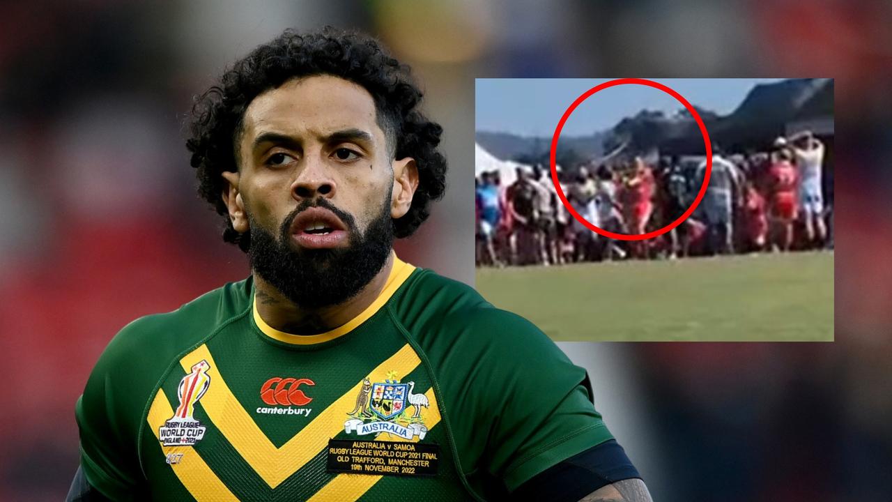 Josh Addo-Carr's Kangaroos jersey is under threat after the alleged Koori knockout punch.