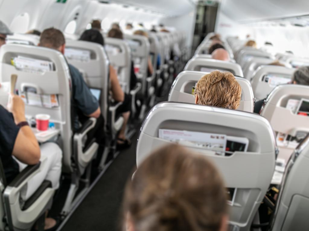 The user suggested aisle-seat passengers shouldn’t sleep on the flight. Picture: iStock